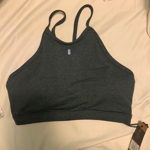 NWT NoBull halter bra. Size medium. Color Heather charcoal